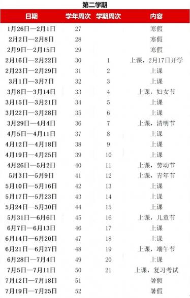 2020年广州市中小学暑假放假时间表