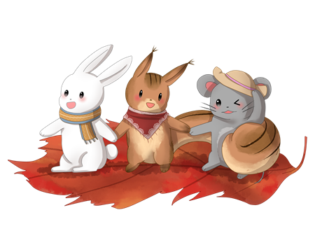小松鼠和小兔子故事