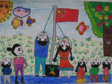 开学主题儿童画我们上学了3
