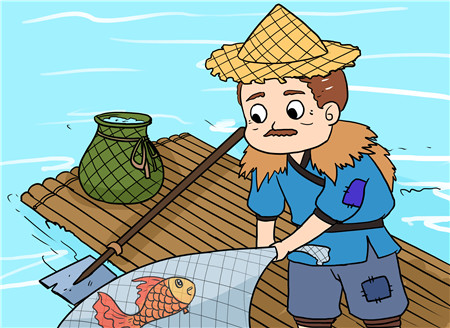 渔民漫画图片图片
