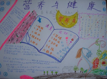 营养健康手抄报简单又漂亮3