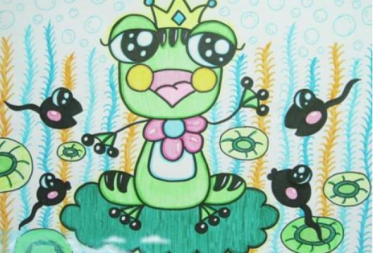 夏天的青蛙儿童画图片大全3