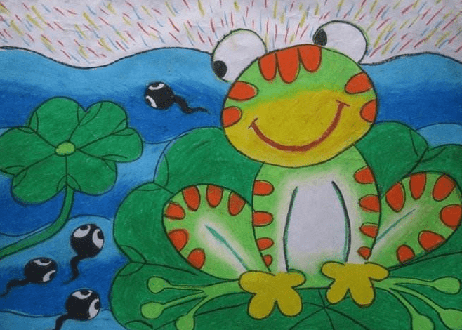 夏天的青蛙儿童画图片大全9
