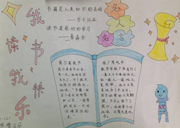 我的读书故事手抄报内容小学生2