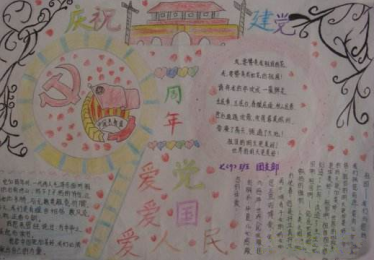团徽在胸前党在我心中手抄报内容3