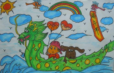 端午节粽子儿童画图片大全7