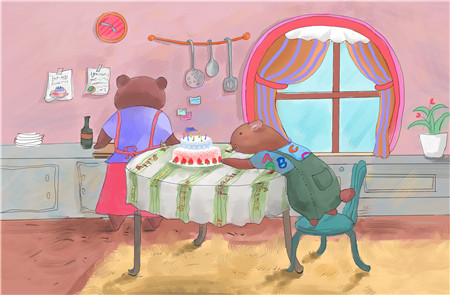 米小熊做蛋糕的故事
