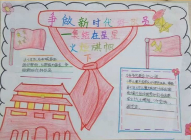 小学生争做新时代好队员手抄报图片3