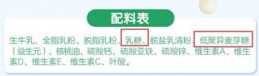 飞鹤中老年奶粉含糖吗