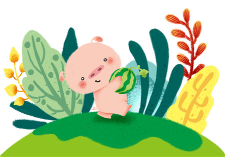 两只小猪买西瓜童话故事