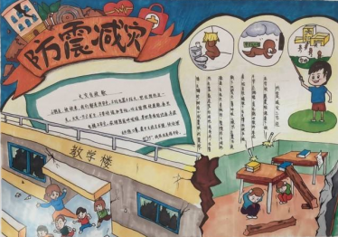 防震减灾手抄报图片大全2