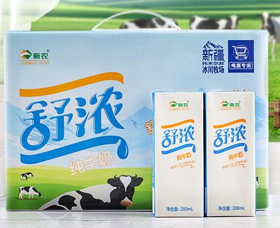 新农舒浓纯牛奶多少钱一箱