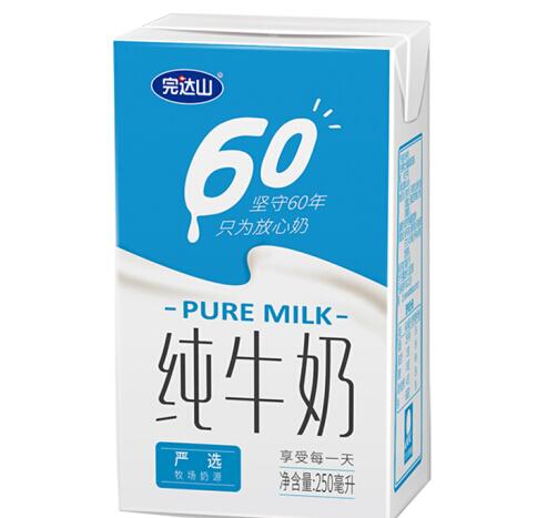 完达山纯牛奶多少钱一箱