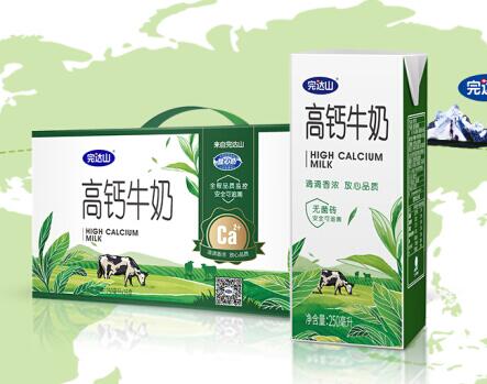 完达山高钙牛奶多少钱一箱
