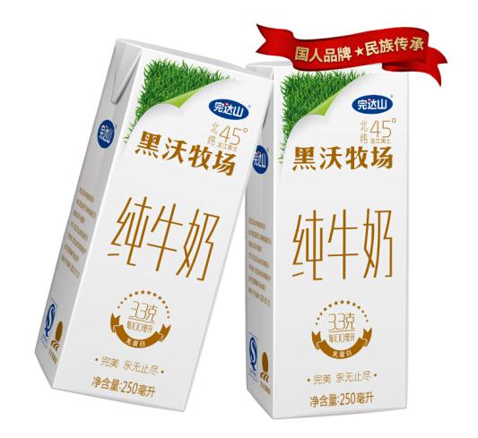 完达山黑沃牧场纯牛奶多少钱一箱