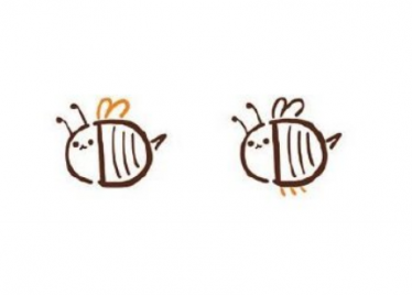 可爱的小蜜蜂怎么画简笔画 字母D简笔画教程3