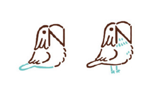 可爱的鹦鹉简笔画怎么画 字母N简笔画图片大全3