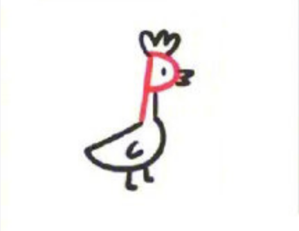 孔雀简笔画简单步骤图片 字母P简笔画动物2