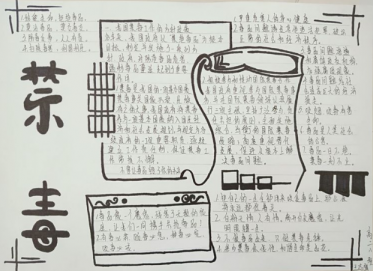 拒绝毒品手抄报四年级3