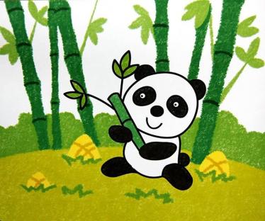 大熊猫儿童画图片大全2