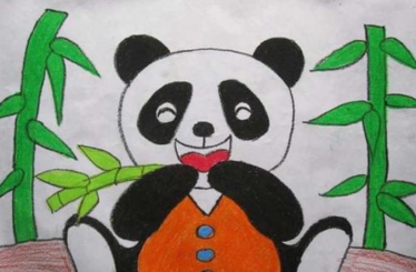 大熊猫儿童画图片大全8