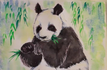 大熊猫儿童画图片大全9
