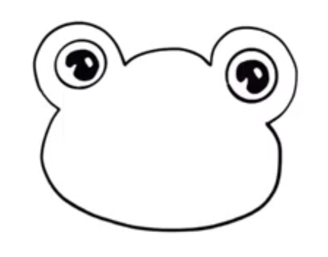 青蛙王子简笔画简单画法2