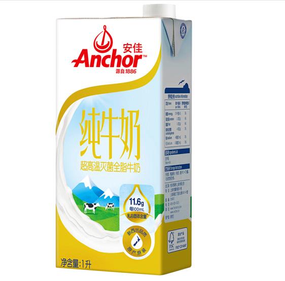 安佳全脂纯牛奶热量是多少