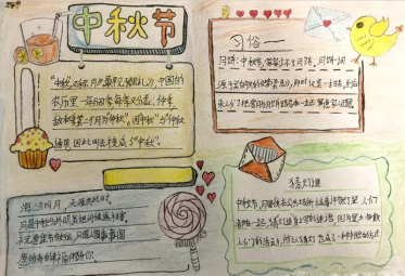 中秋节手抄报简单漂亮好画1