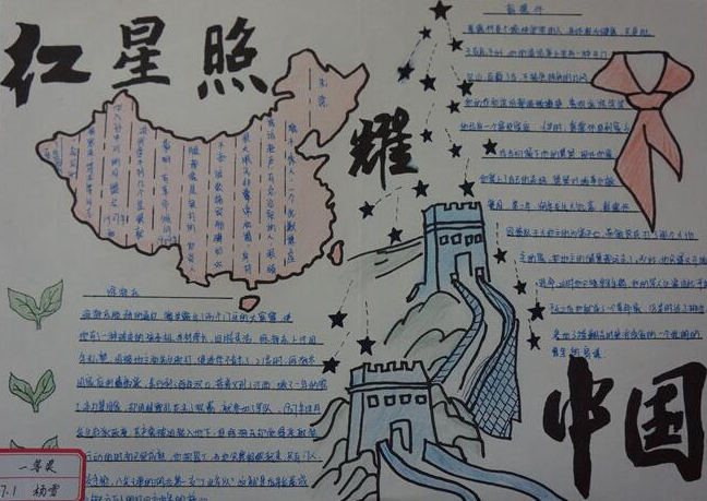 关于红星照耀中国的手抄报简单2