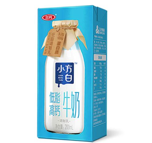三元小方白低脂高钙牛奶多少钱