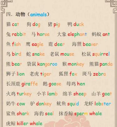 最新人教版小学英语单词汇总pdf版免费下载
