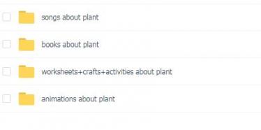 about plant关于植物的歌曲+动画+作业单+手工资源免费下载
