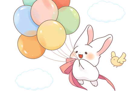 小白兔的气球的故事