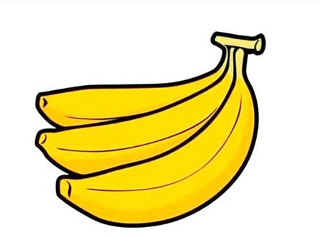 香蕉简笔画怎么画涂颜色