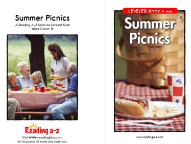 《Summer Picnics夏季野餐》美国Raz分级阅读绘本odf资源免费下载