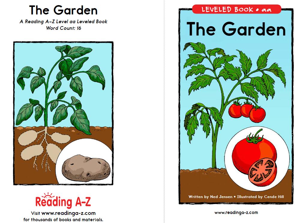 《The Garden花园》美国Raz分级阅读绘本pdf资源免费下载