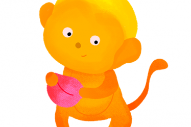 儿童故事小猴子摘桃子
