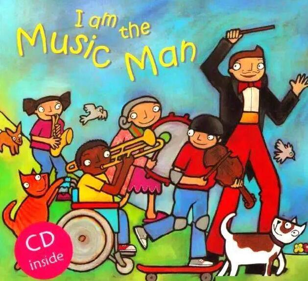 《I Am The Music Man》中英双语绘本pdf资源免费下载
