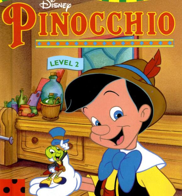 本文給大家分享的資源是來自迪士尼故事的英文原版繪本《pinocchio》