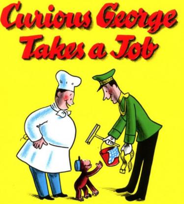 《Curious George Takes a Job》绘本pdf+音频免费下载