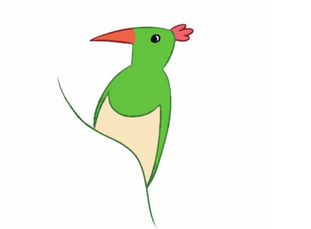 啄木鸟简笔画大全带颜色