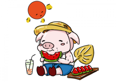 小猪吃西瓜儿童故事