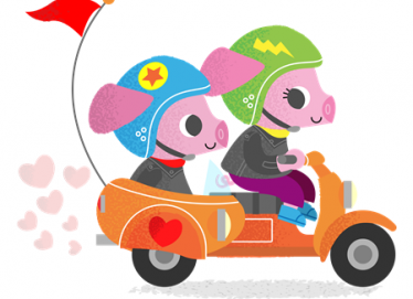 小猪们在开车的故事