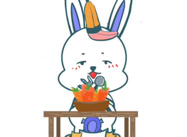 小兔子吃饭的故事