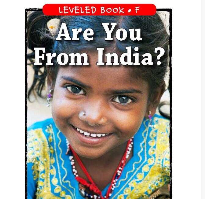 《Are You from India》RAZ分级绘本pdf资源免费下载