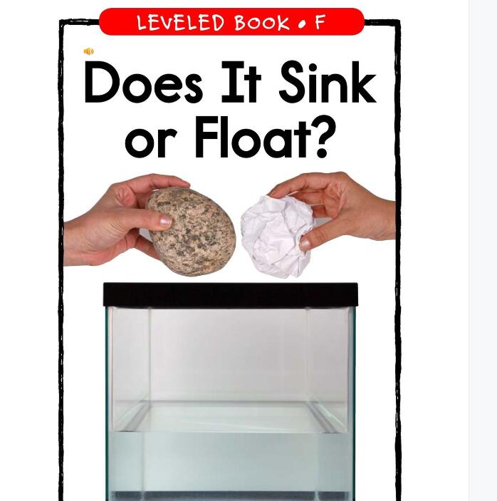 《Does It Sink or Float》RAZ分级绘本pdf资源免费下载