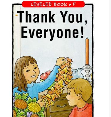 《Thank You,Everyone》RAZ分级英语绘本pdf资源免费下载