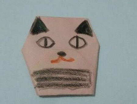 小猫指套折纸步骤图