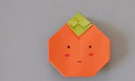 柿子折纸步骤图解